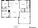 Floor plan depicting the layout of rooms and dimensions of the house at 741 Ne 130Th Ter, Silver Springs, FL 34488