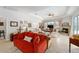 Bright living room with high ceilings, fireplace, and an open layout perfect for entertaining at 12880 Sw 66Th St, Ocala, FL 34481
