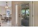 Entryway showcasing a breakfast nook and view of the outdoor porch at 915 Ashmeade Ct, Port Orange, FL 32127