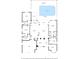 Detailed floor plan showcasing layout with bedrooms, bathrooms, kitchen, living areas, and pool with screened porch at 6656 Sw 179Th Court Rd, Dunnellon, FL 34432