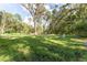 Large, lush backyard with mature trees offering ample space for outdoor activities and a serene natural setting at 18 Malauka Loop Pass, Ocklawaha, FL 32179