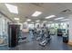 Well-equipped gym with cardio machines, weightlifting stations, and ample natural light at 4410 Sw 52Nd Cir # 108, Ocala, FL 34474