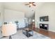 Open concept living room featuring hardwood floors and modern decor at 4410 Sw 52Nd Cir # 108, Ocala, FL 34474