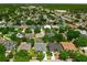 Aerial view of multiple houses nestled in lush greenery in a well-maintained neighborhood at 14867 Bonnybridge Dr, Orlando, FL 32826