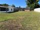 Spacious backyard with green grass and fencing offers lots of space at 3295 Se 56Th Ave, Ocala, FL 34480
