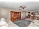 Spacious living room that provides seamless transition to the dining room and kitchen at 8082 Sw 103Rd Ln, Ocala, FL 34481