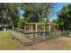 View of a sturdy chicken coop in the backyard of the property at 18341 Nw 142Nd Court Rd, Williston, FL 32696