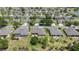 Beautiful aerial view featuring neighborhood homes with lush lawns and mature landscaping at 7274 Sw 95Th Ave, Ocala, FL 34481