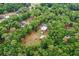Aerial view of a charming house surrounded by mature trees, creating a peaceful and secluded retreat at 3005 Se 156Th Place Rd, Summerfield, FL 34491