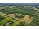 Aerial view of property and neighborhood that includes a mix of trees and grassy lawns at 20250 Nw 71St Ct, Micanopy, FL 32667