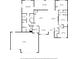 Detailed floor plan showing layout of rooms, including bedrooms, bathrooms, and living areas at 17887 Sw 72Nd Street Rd, Dunnellon, FL 34432