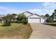A charming single story home with a well manicured lawn and a two car garage at 2297 Montbrook Pl, The Villages, FL 32162