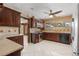 Stylish kitchen featuring stainless steel appliances, quartz countertops, and tile backsplash at 2135 Se 12Th St, Ocala, FL 34471