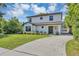 Charming two-story home with a landscaped lawn and a driveway leading to the front entrance at 716 Golfview St, Orlando, FL 32804