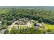 A beautiful aerial view of a neighborhood surrounded by trees and lush greenery with a clear blue sky at 5005 Se 47Th Terrace Rd, Ocala, FL 34480