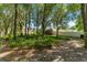 Wooded backyard with lush landscaping, mature trees and a partial view of home at 5005 Se 47Th Terrace Rd, Ocala, FL 34480