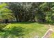 Spacious backyard featuring lush green lawn and mature trees at 5005 Se 47Th Terrace Rd, Ocala, FL 34480