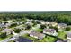 Scenic aerial perspective of a vibrant community, showcasing many homes with verdant lawns and well-designed streets at 3940 Se 5Th Ave, Ocala, FL 34480