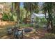 Spacious backyard featuring fire pit and seating, ideal for outdoor entertaining at 5881 Avenue H, Mc Intosh, FL 32664