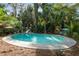 Inviting backyard pool surrounded by lush landscaping, perfect for relaxation and recreation at 5881 Avenue H, Mc Intosh, FL 32664