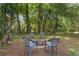 Outdoor fire pit area with chairs, ideal for gatherings and relaxation at 5881 Avenue H, Mc Intosh, FL 32664