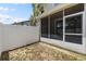 Private screened patio offering a relaxing outdoor space with a fenced backyard at 4426 Sw 49Th Ave, Ocala, FL 34474