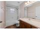 The bathroom provides a bathtub with a shower and a standard vanity at 9879 Sw 38Th Ave, Ocala, FL 34476