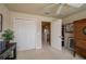 Bedroom with carpet, closet and open door to landing at 3017 Mission Lakes Dr, Lakeland, FL 33803