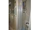 Accessible bathroom with shower stall and safety features at 1163 Cephia St, Lake Wales, FL 33853