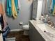 Bathroom with shower, toilet and vanity at 4718 Cynthia St, Bartow, FL 33830