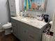 Clean bathroom with vanity, toilet and shower at 4718 Cynthia St, Bartow, FL 33830