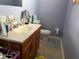 Small bathroom with toilet and vanity at 4718 Cynthia St, Bartow, FL 33830