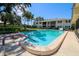 This property features a lovely swimming pool, surrounded by lush greenery at 711 Springer Dr # 2, Lake Wales, FL 33853