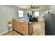 A well-lit office space featuring wood-look floors and an efficient layout for productivity at 301 S Clinch Lake Blvd, Frostproof, FL 33843