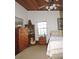 Bedroom featuring hardwood ceiling, ceiling fan, and matching wooden furniture at 3567 Red Oak Ct, Lake Wales, FL 33898