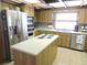 Spacious kitchen with stainless steel appliances, light countertops and light wood cabinetry at 3567 Red Oak Ct, Lake Wales, FL 33898