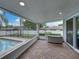 Relaxing screened porch area, featuring a beautiful pool view at 1144 Cephia St, Lake Wales, FL 33853