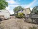 Spacious backyard featuring a shed, chicken coop, and lush greenery, offering a private retreat at 1351 Smokey Rd, Lake Wales, FL 33859