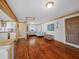 The home offers an open floor plan that flows from the kitchen to the living area at 1351 Smokey Rd, Lake Wales, FL 33859
