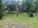 Spacious grassy backyard with mature trees, perfect for outdoor activities and relaxation at 1885 Pfundstein Rd, Babson Park, FL 33827