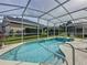 Relaxing screened-in pool area with lounge chairs, perfect for enjoying sunny days and outdoor entertaining at 2200 Mallory Cir, Haines City, FL 33844