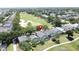 Beautiful aerial view of homes overlooking the lush green golf course and mature trees in a serene community at 2692 Hemingway Ave, Haines City, FL 33844
