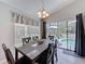 Bright dining area with a view of the pool area, with access to the patio for outdoor enjoyment at 2692 Hemingway Ave, Haines City, FL 33844