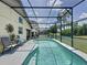 Refreshing screened-in pool with seating area, perfect for outdoor entertaining and relaxation at 2692 Hemingway Ave, Haines City, FL 33844
