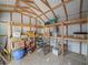 Interior view of storage shed with shelving at 509 Mountain Dr, Babson Park, FL 33827