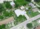 Aerial view of the property with its defined boundaries, showcasing the home and its surrounding lot at 715 S Seminole Ave, Fort Meade, FL 33841