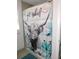 Bathroom shower with a shower curtain featuring a long-horned cow at 882 Redwood Way, Lake Wales, FL 33898