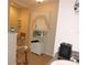 Bathroom featuring an accessible shower and built-in shelving for storage at 9365 Lemon Dr, Lake Wales, FL 33898
