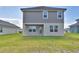 Rear exterior view of the two-story house and backyard at 4646 Grandview Glen Dr, Auburndale, FL 33823