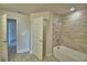 Bathroom featuring a shower and bathtub at 4670 Grandview Glen Dr, Auburndale, FL 33823